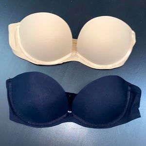 Strapless push-up bra